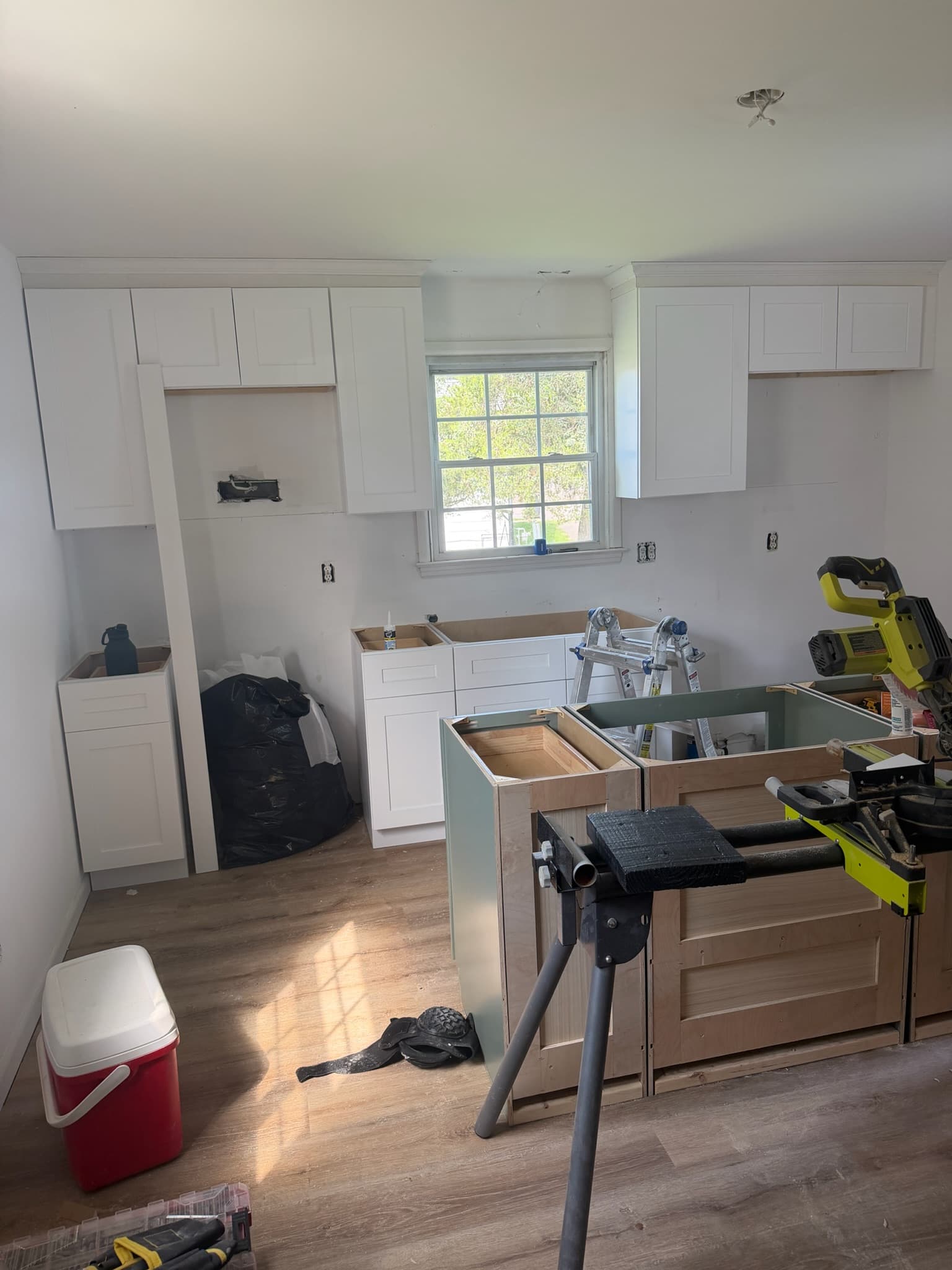 The new kitchen taking shape