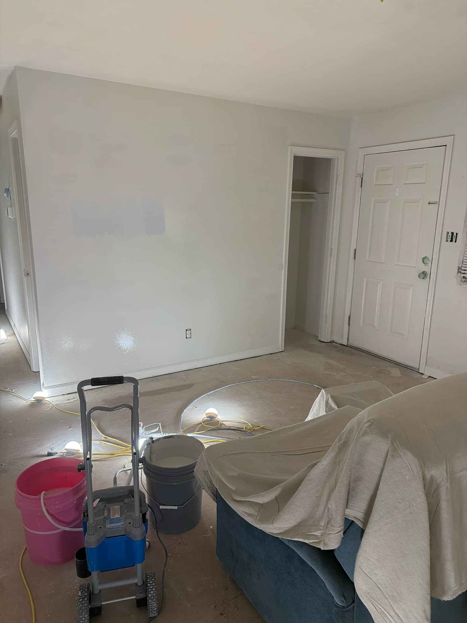 Fresh paint going on throughout